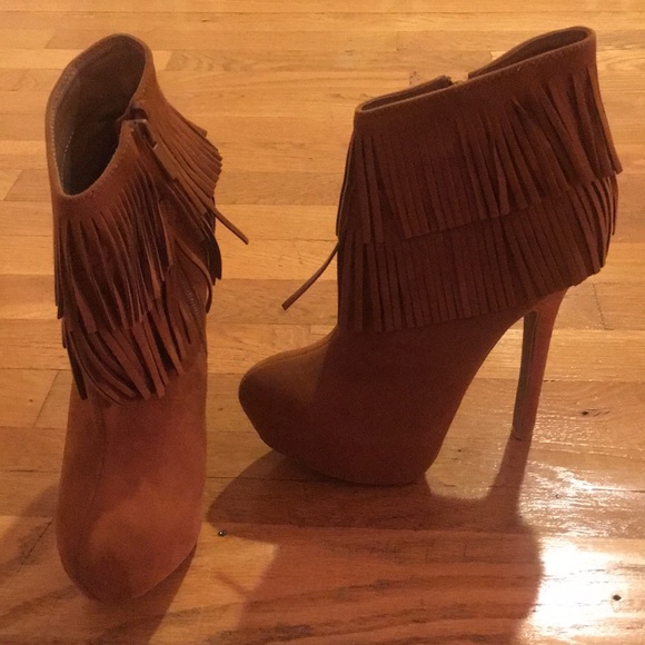 Fringe Platform Booties - Picture 4 of 6